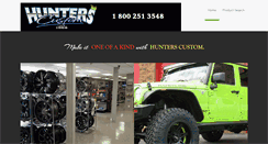 Desktop Screenshot of hunterscustom.com